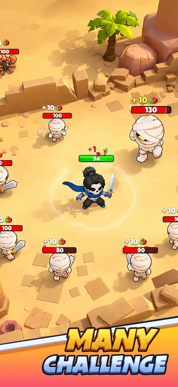 Skull Hero : XP Farm RPG iOS Mod IPA screenshot 2 - iOS game interface