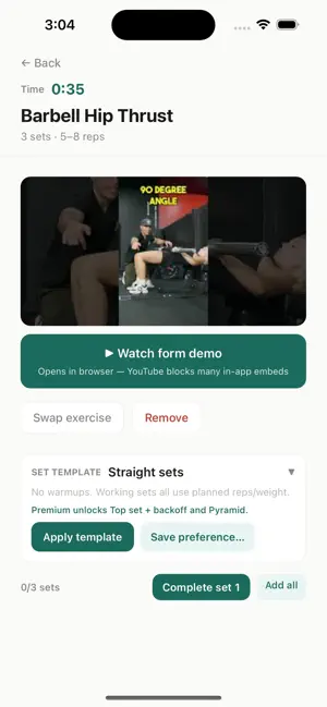 Liftly Fitness screenshot 1