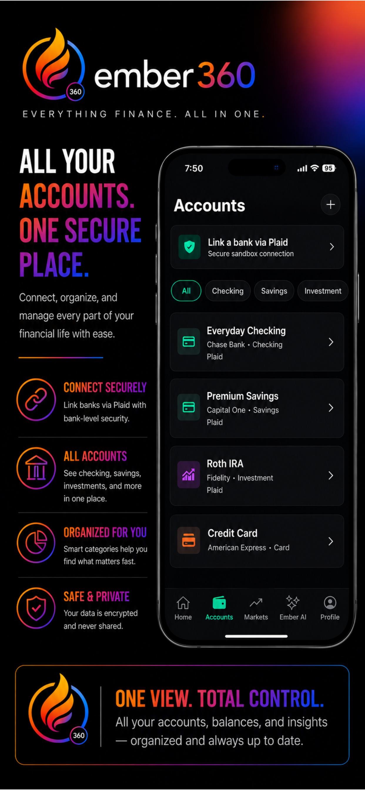 Screenshot 1 of Ember360: AI Money Coach