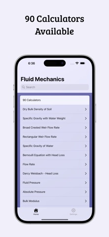 Fluid Mechanics Calculator screenshot