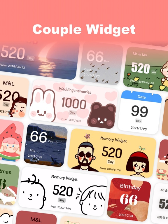 Screenshot #4 pour Widget Couple：Compte à Rebours