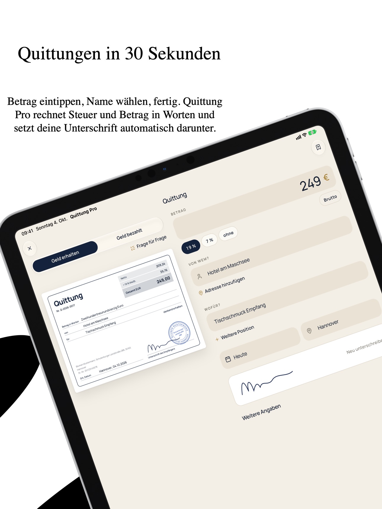 Screenshot 5 of Quittung Pro: Belege & PDF