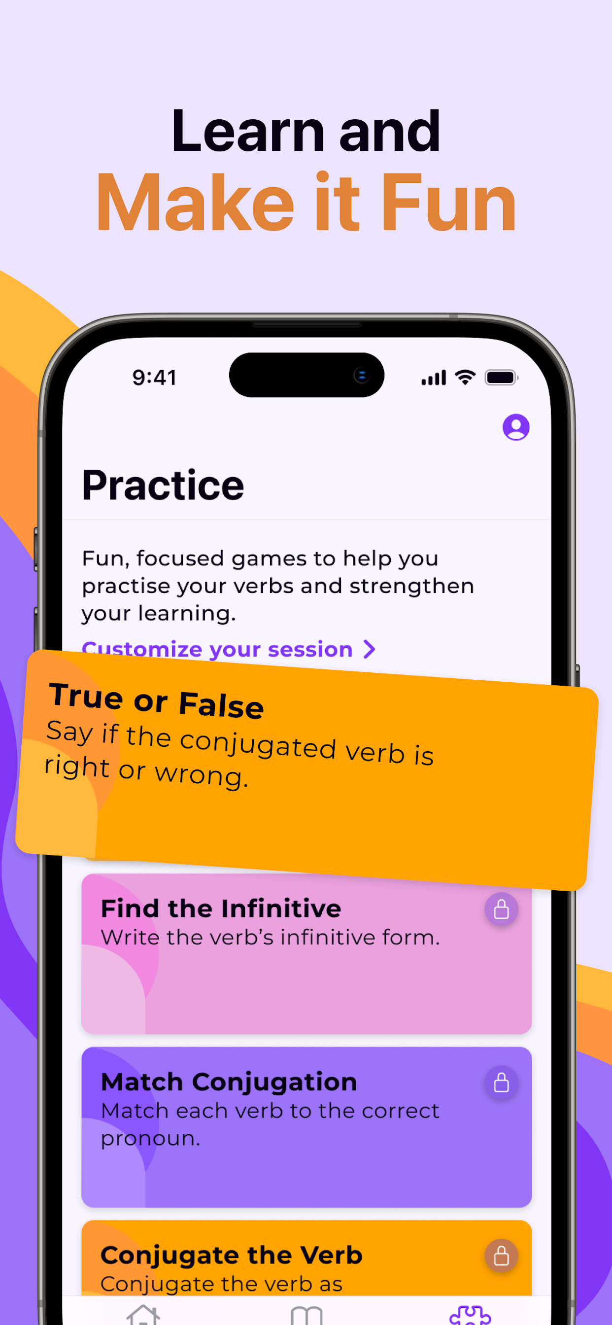 Conjugames: Spanish Vocabulary screenshot 3
