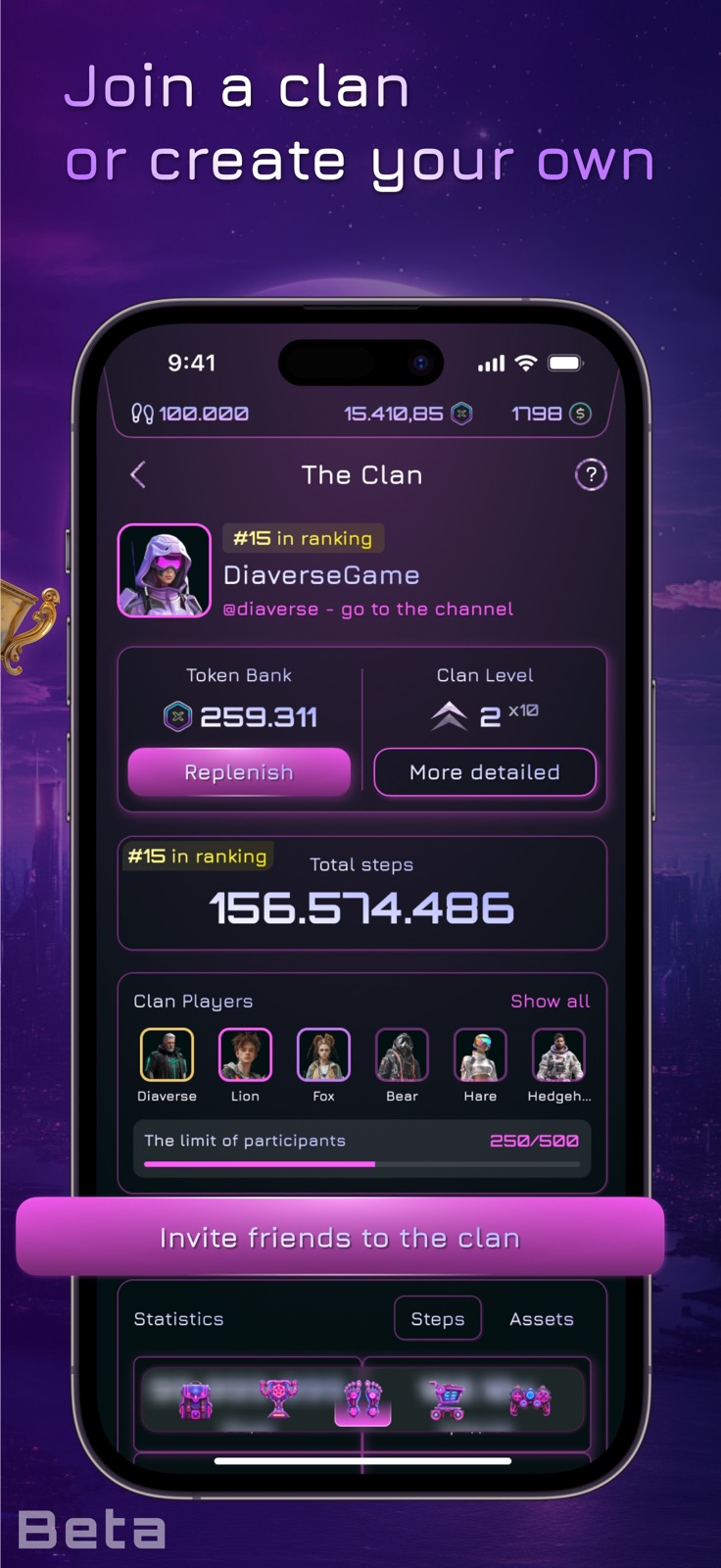 Diaverse: Step Counter & Game iphone screenshot 4