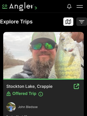 Co-Angler iPad screenshot