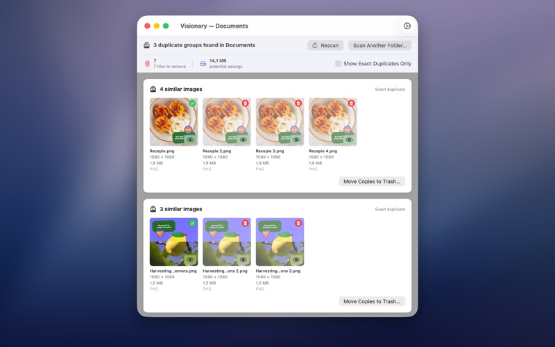 Visionary – Image Cleaner iPhone screenshot