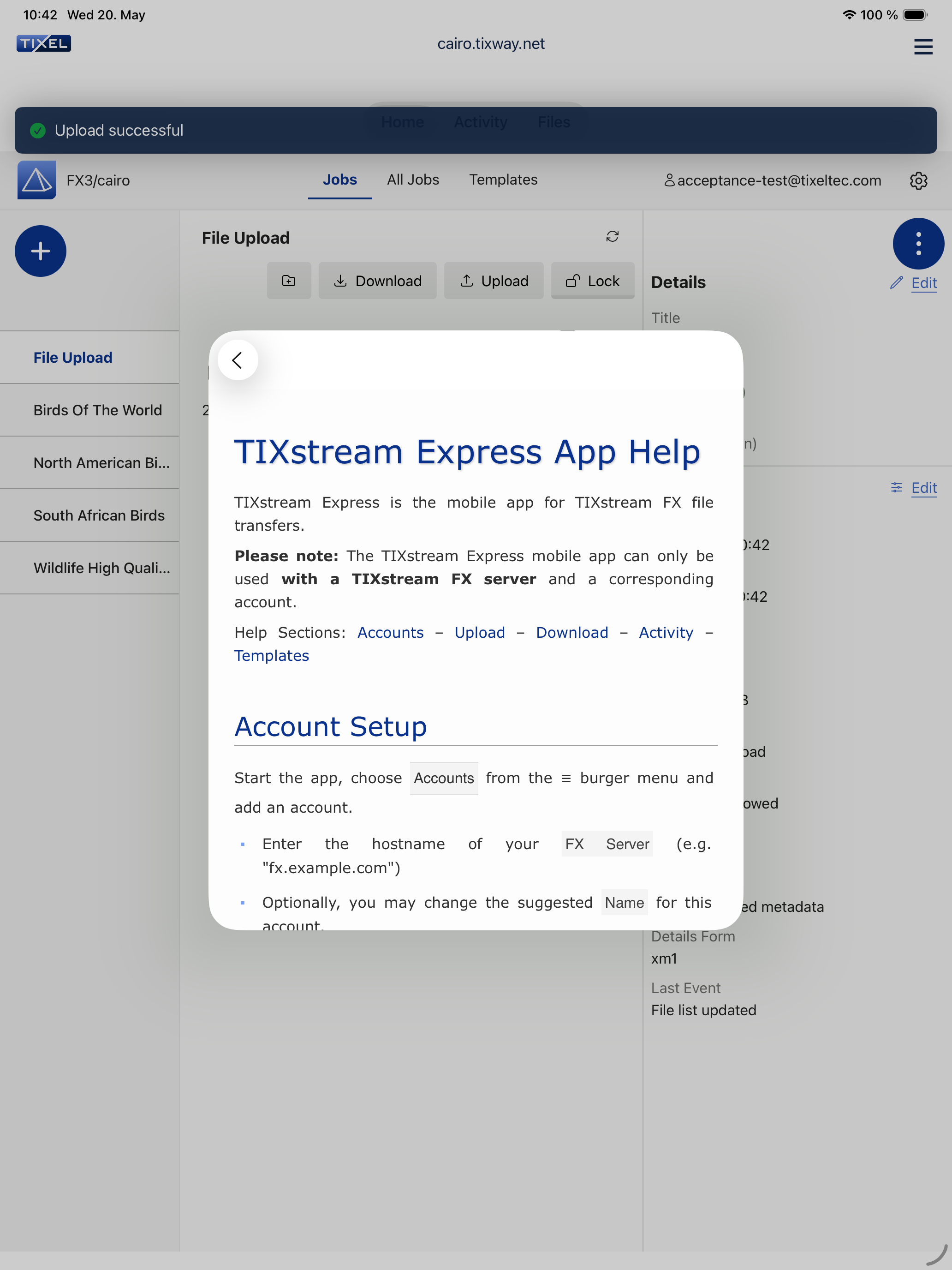 TIXstream Express