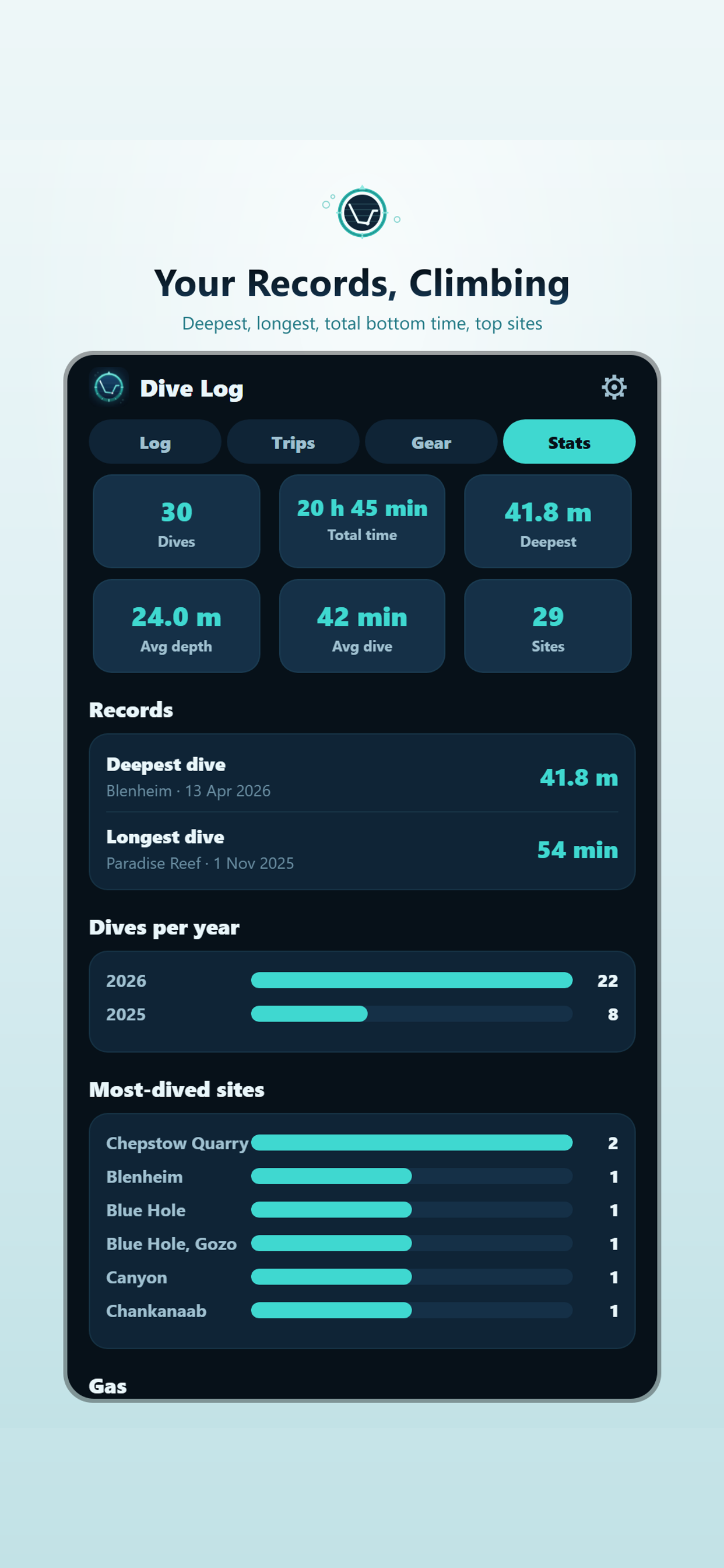 Scuba Log: Dive Logbook screenshot 3