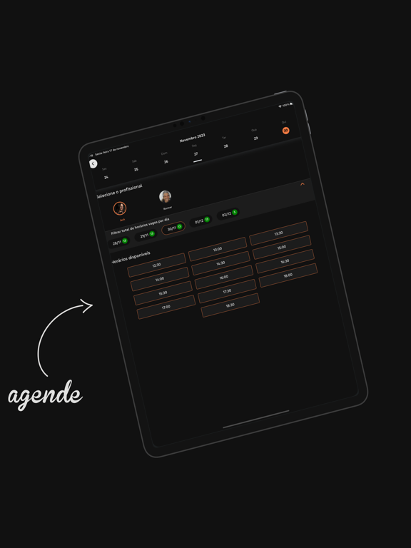Caruso Gentlemen's iPad screenshot