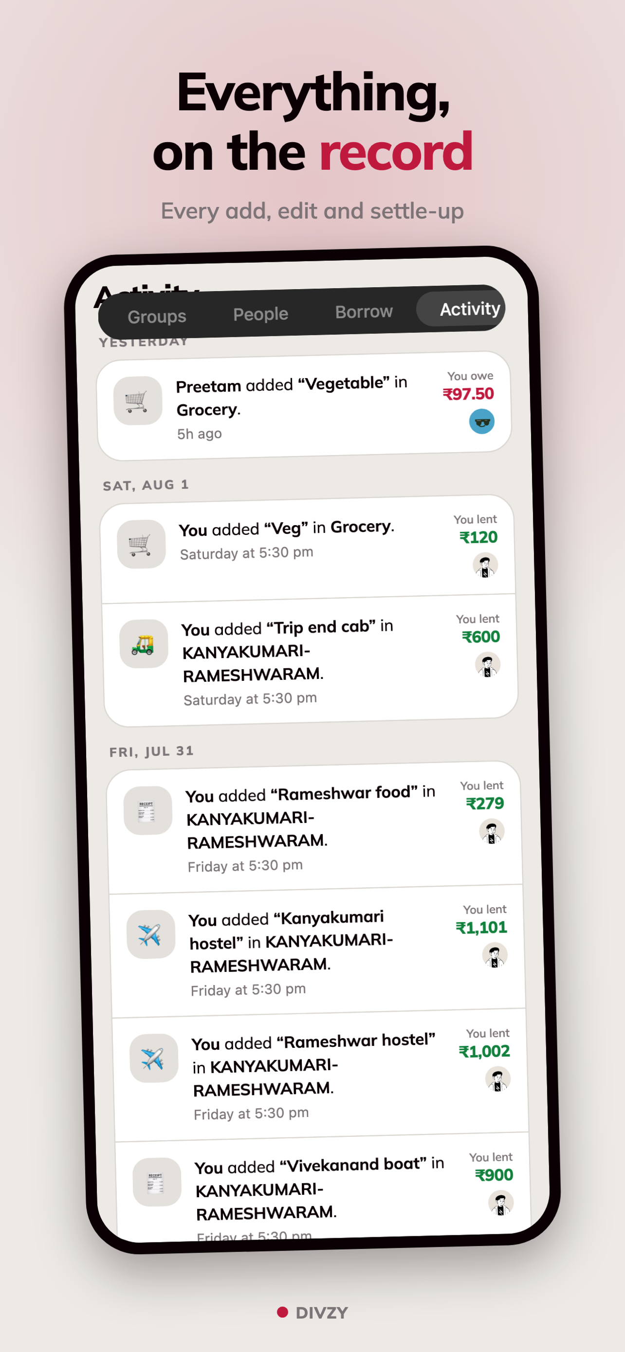Divzy: Split Bills & Expenses screenshot 7