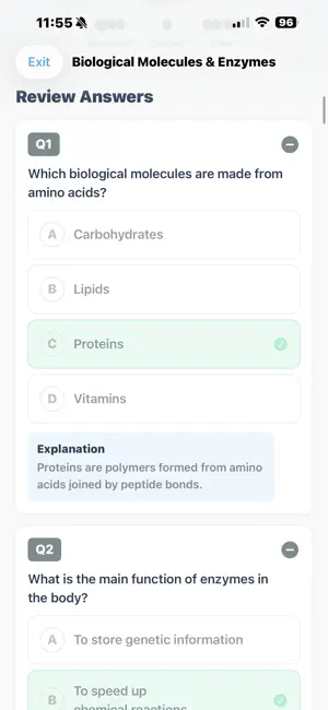 Biology Y11 screenshot 2