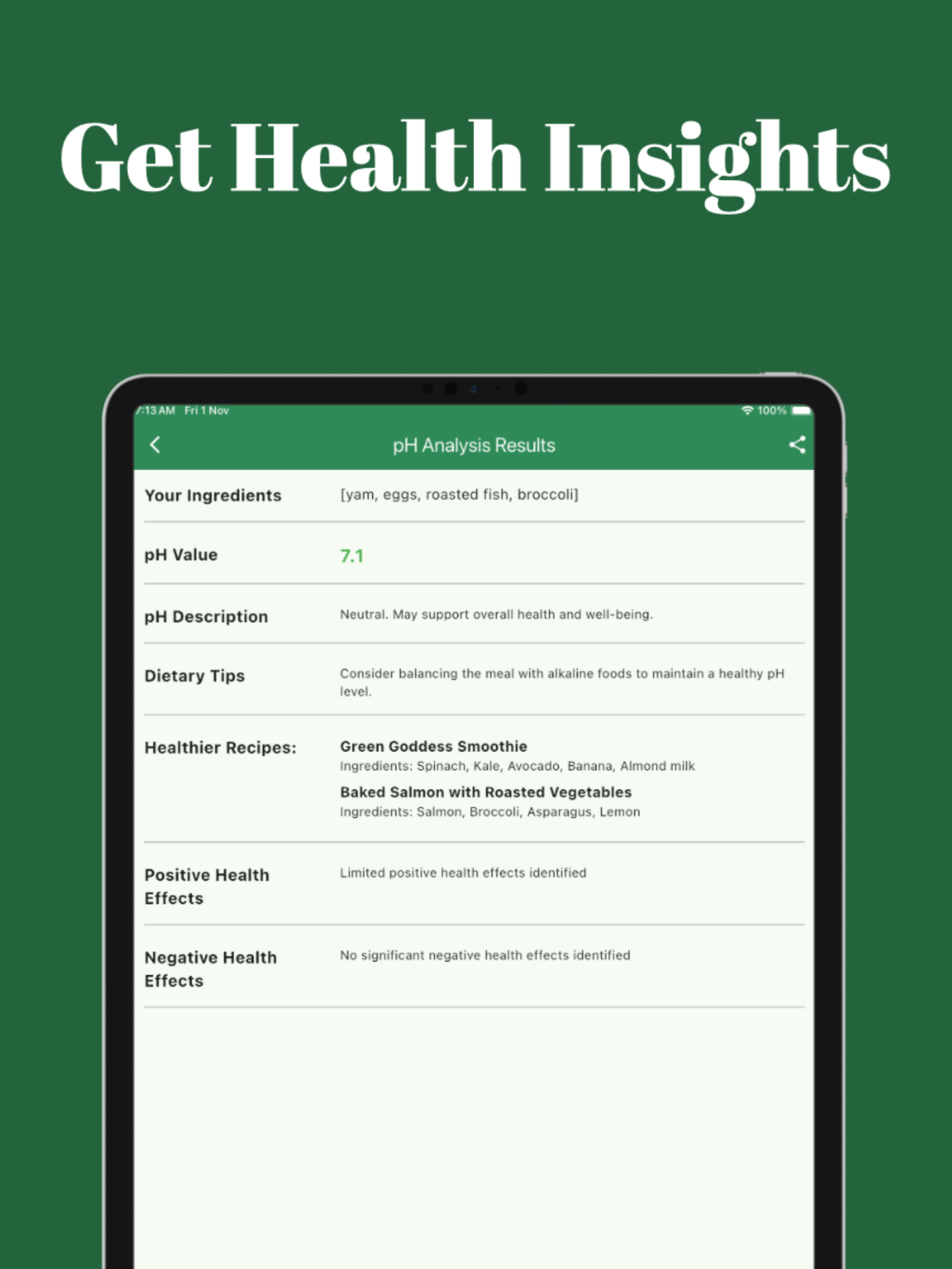 Food Doctor - Diet pH Checker