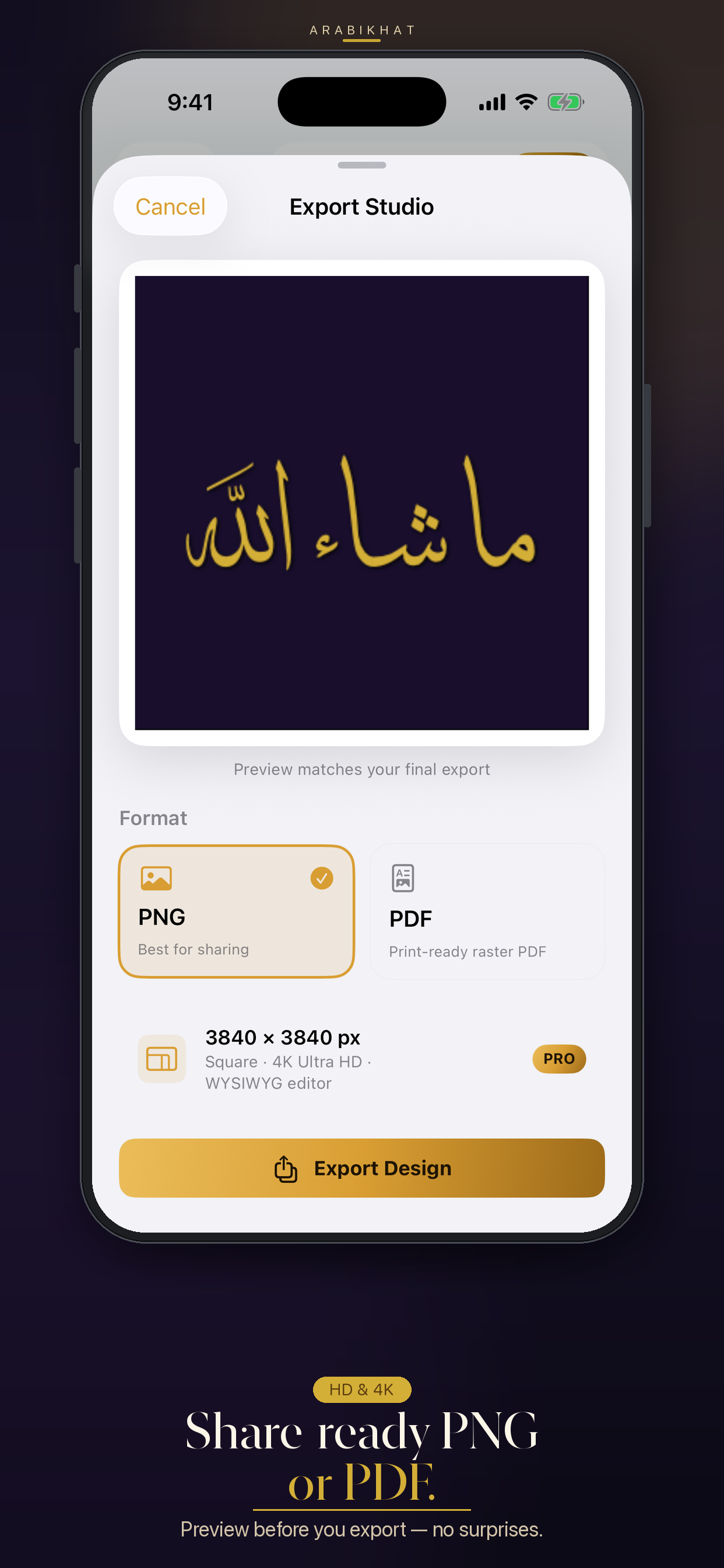 Arabic Calligraphy Generator screenshot 6