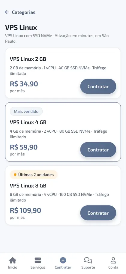 Screenshot 3 di 6 di HostMF Cloud
