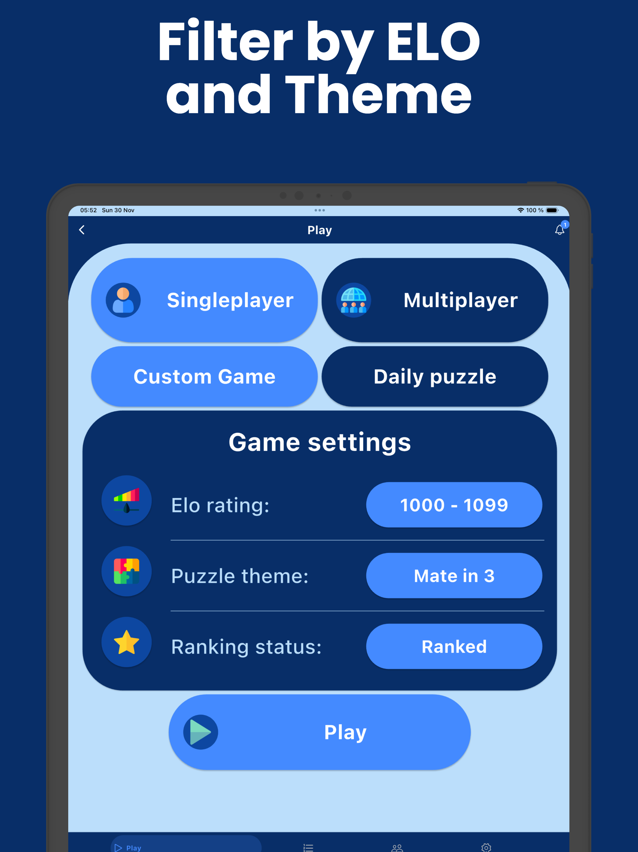 Chess Puzzles Multiplayer Game
