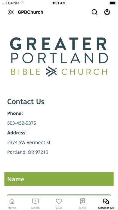 Greater Portland Bible Church iPhone screenshot 3 - Education app