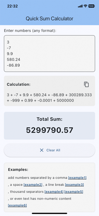 Sum Up: Quick Calculator Screenshot 5 of 6