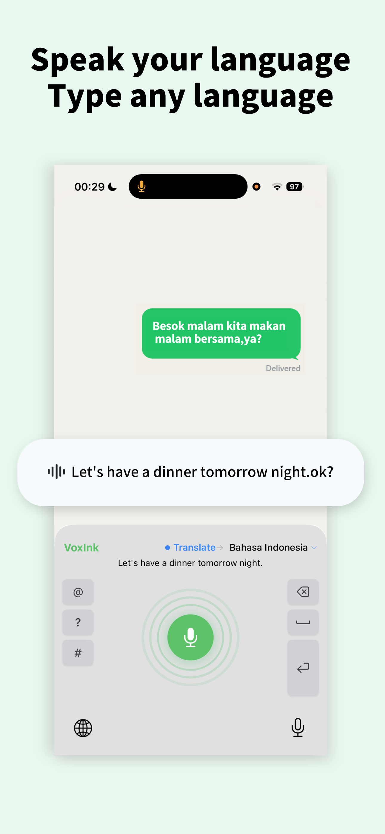 Voxink AI Translator Keyboard