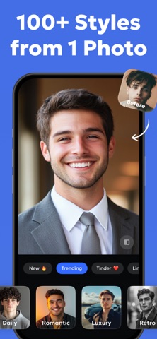 AI Headshot Generator Pro. iPhone screenshot