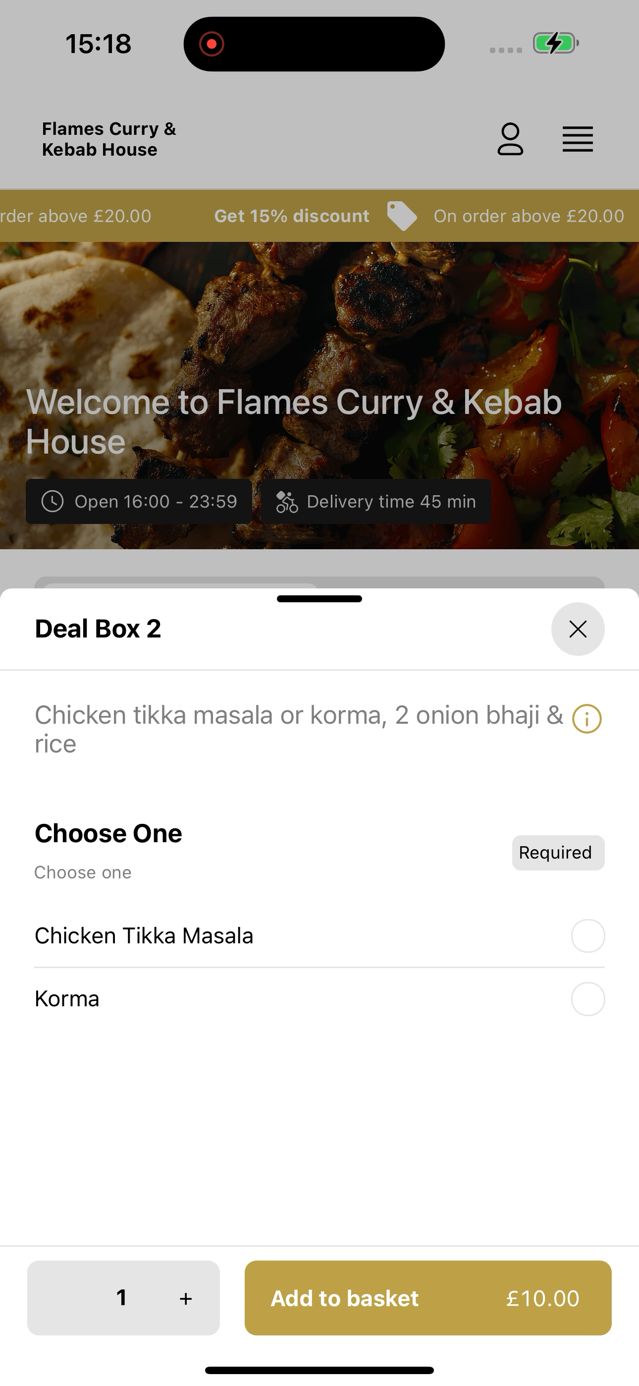 Flames Curry & Kebab House screenshot 5