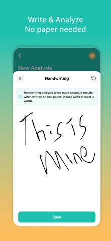 Handwriting Analysis Screenshot 6 of 8