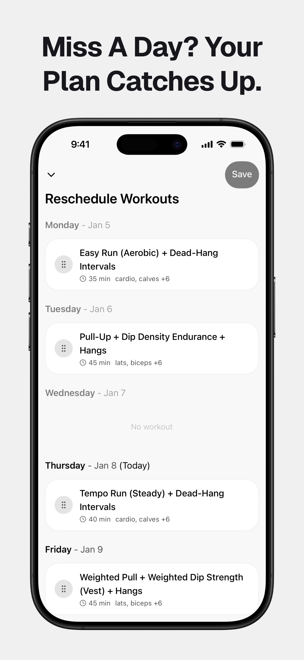 Momentum Gym & Workout Planner