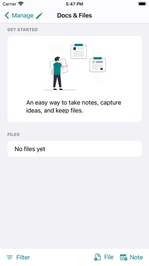Screenshot von Manage: Tasks, Docs & Events auf dem iPhone 2