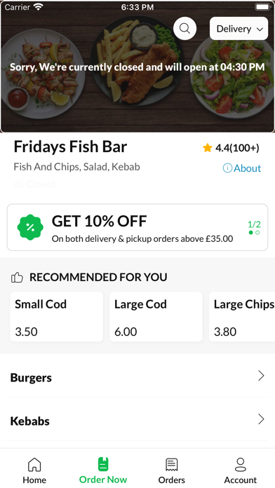 Fridays Fish Bar Screenshot