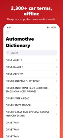 Automotive Dictionary Offline Screenshot 1 of 6