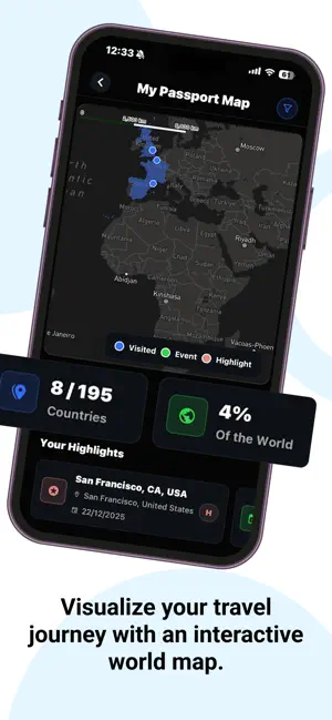 GeoPin: Travel Tracker Map screenshot 2
