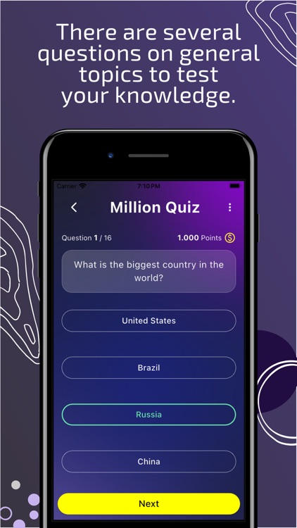 Million Quiz General Questions
