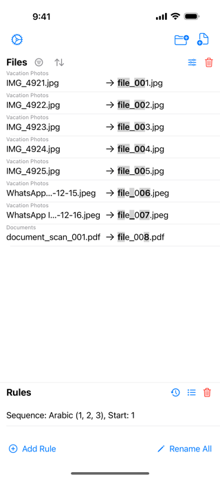 Smart Renamer: Batch Rename Screenshot 3 of 10