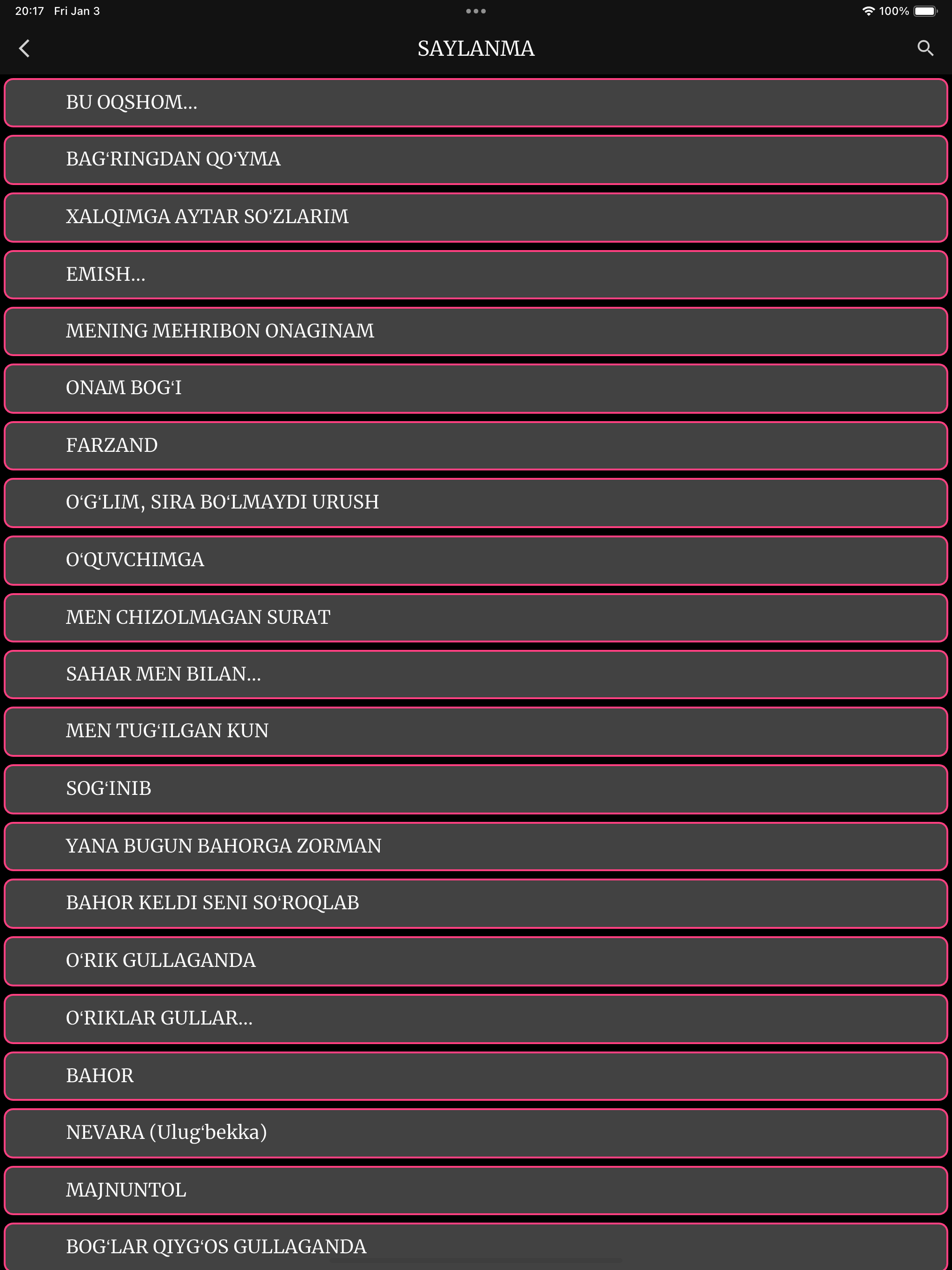 Zulfiyaxonim she'rlari