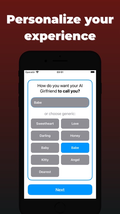 App screenshot