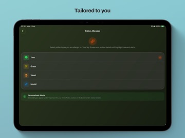 Pollen, Air Quality-Airlytica ipad screenshot 3
