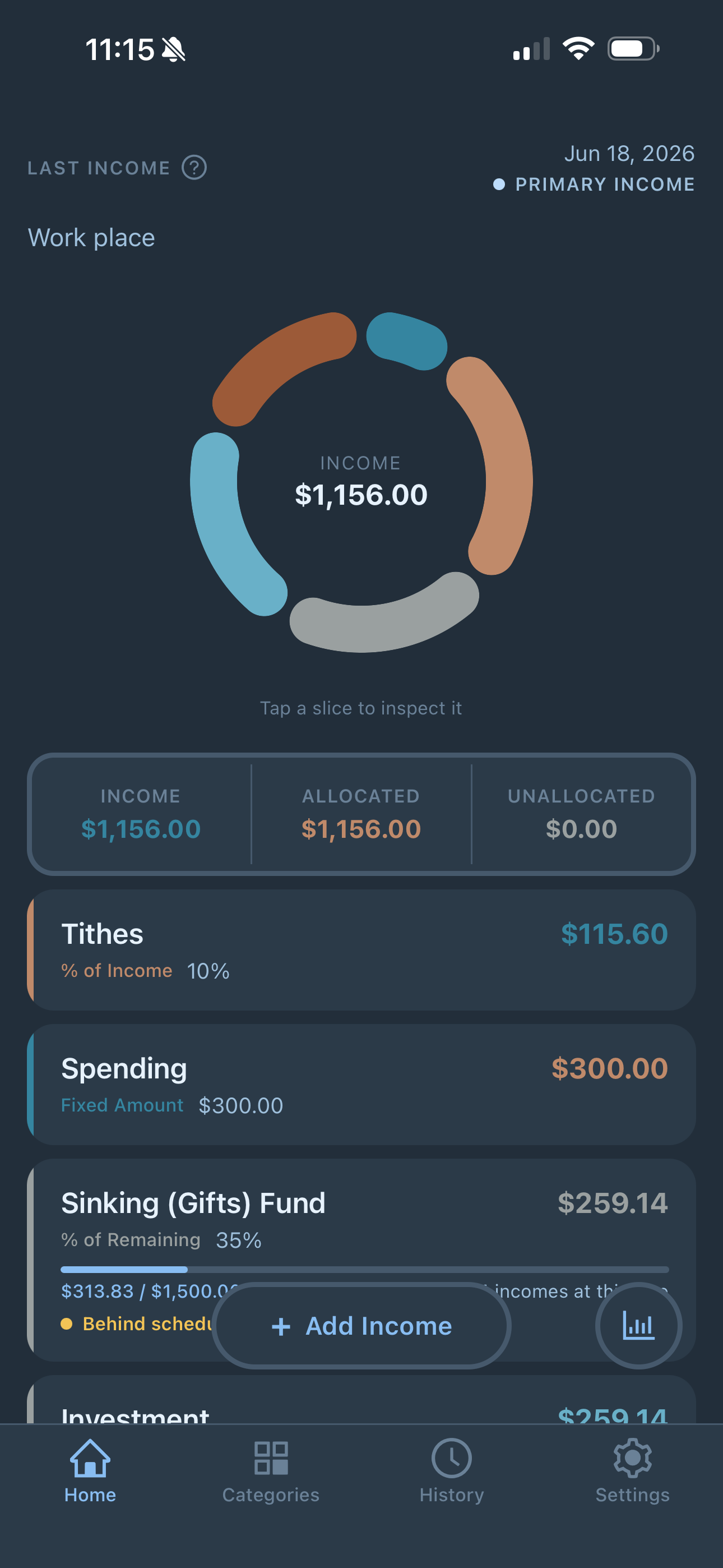 Distributor: Income Split
