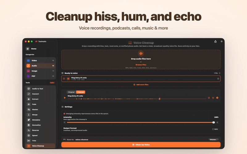 Toolmatic: Transcribe, Convert iPhone screenshot