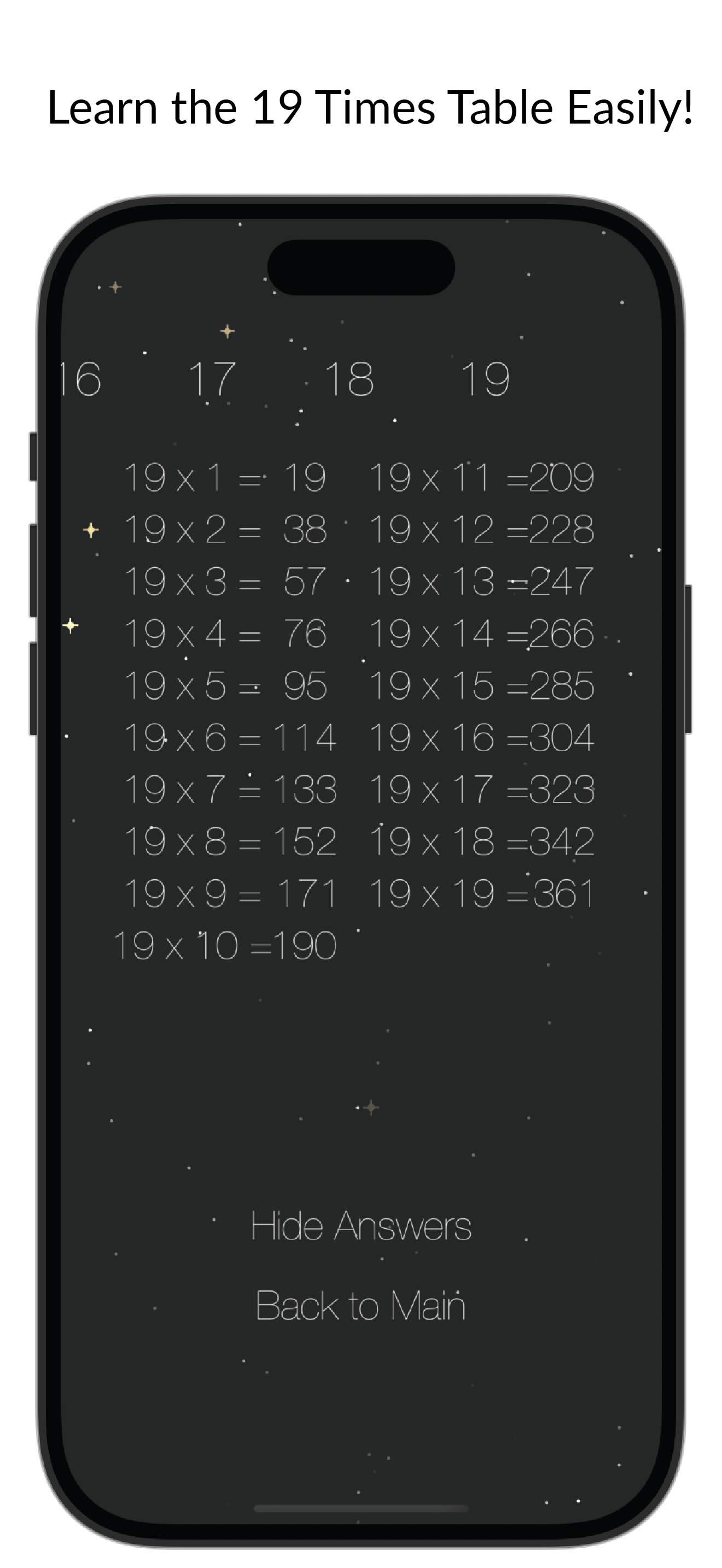 Multiply Fun: 19x19 Lite