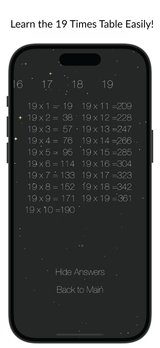 Multiply Fun: 19x19 Lite Screenshot 8 of 8