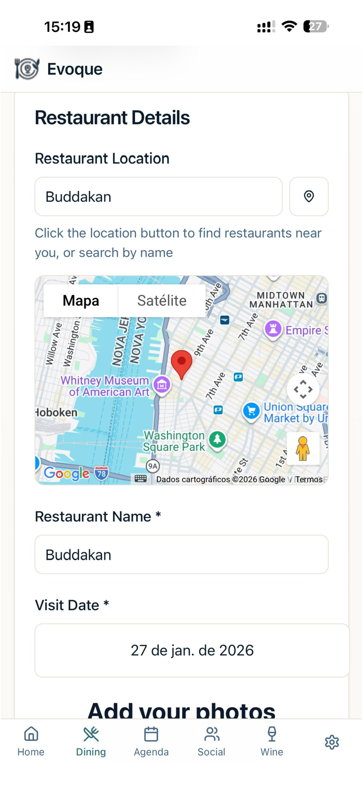 Evoque Restaurants screenshot 9