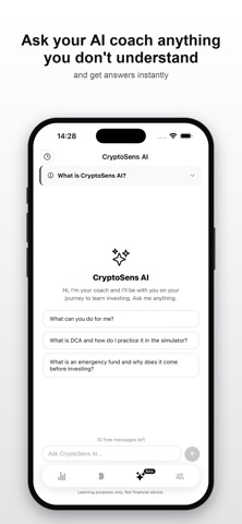 CryptoSens - Learn to Invest Screenshot 2 of 5