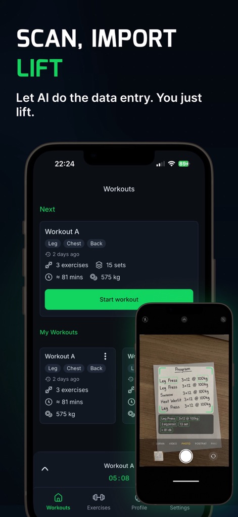 WLog: Workout Tracker Gym Log - Health & Fitness App | MWM