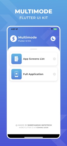 Multimode - Flutter Ui Kit Screenshot 1 of 5