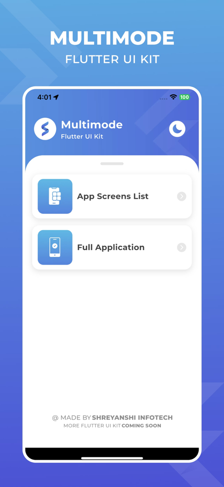 Multimode - Flutter Ui Kit screenshot 1
