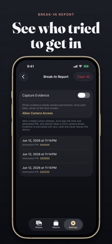 Private Photo Vault - Arca iPhone screenshot
