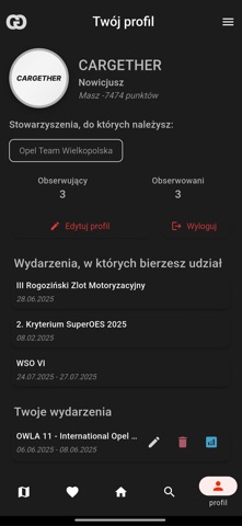 CARGETHER - Motoryzacyjna mapa screenshot