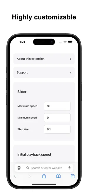 Change Video Speed for Safari screenshot 3