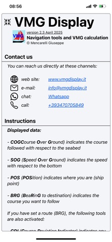VMG Display screenshot