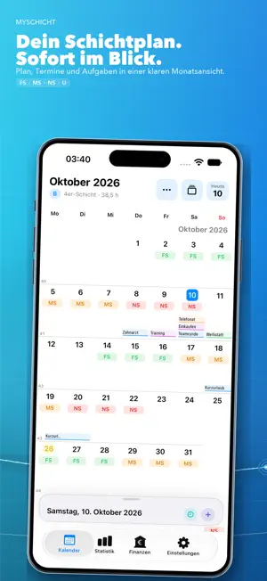 mySchicht – Schichtkalender screenshot 1