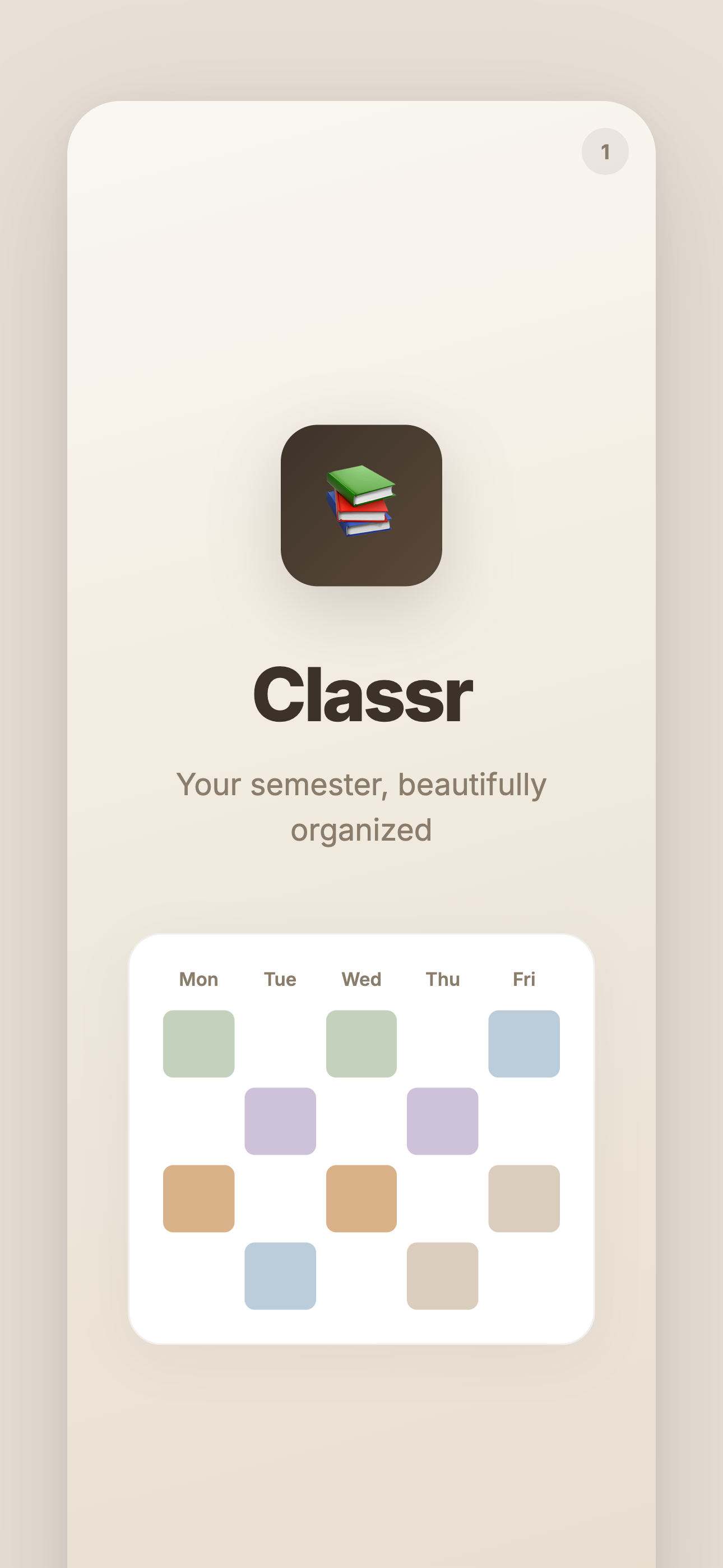 Classr: Class Schedule Planner screenshot 1